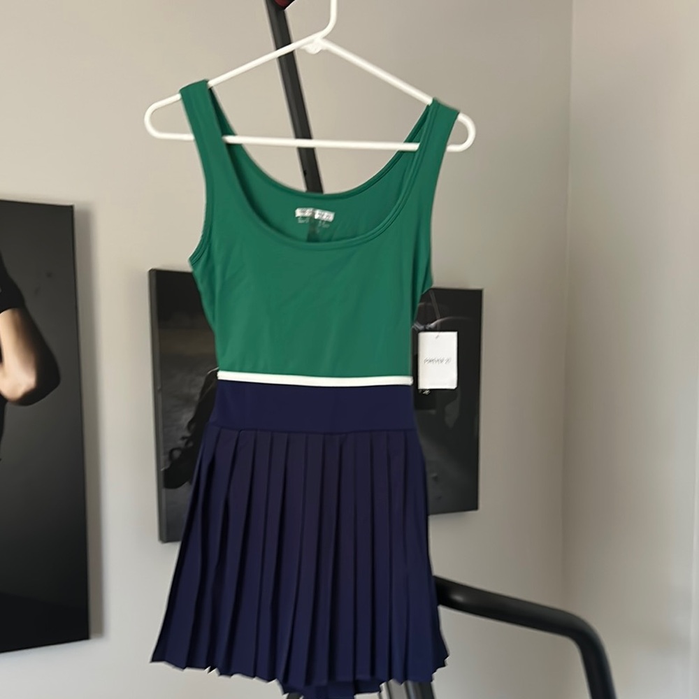 Forever 21 Green and Navy Dress